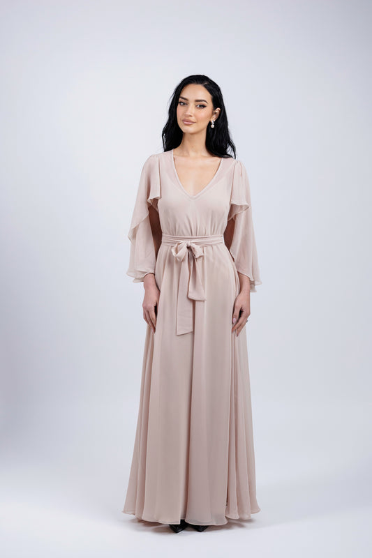 The Amira Gown – Rose Sand
